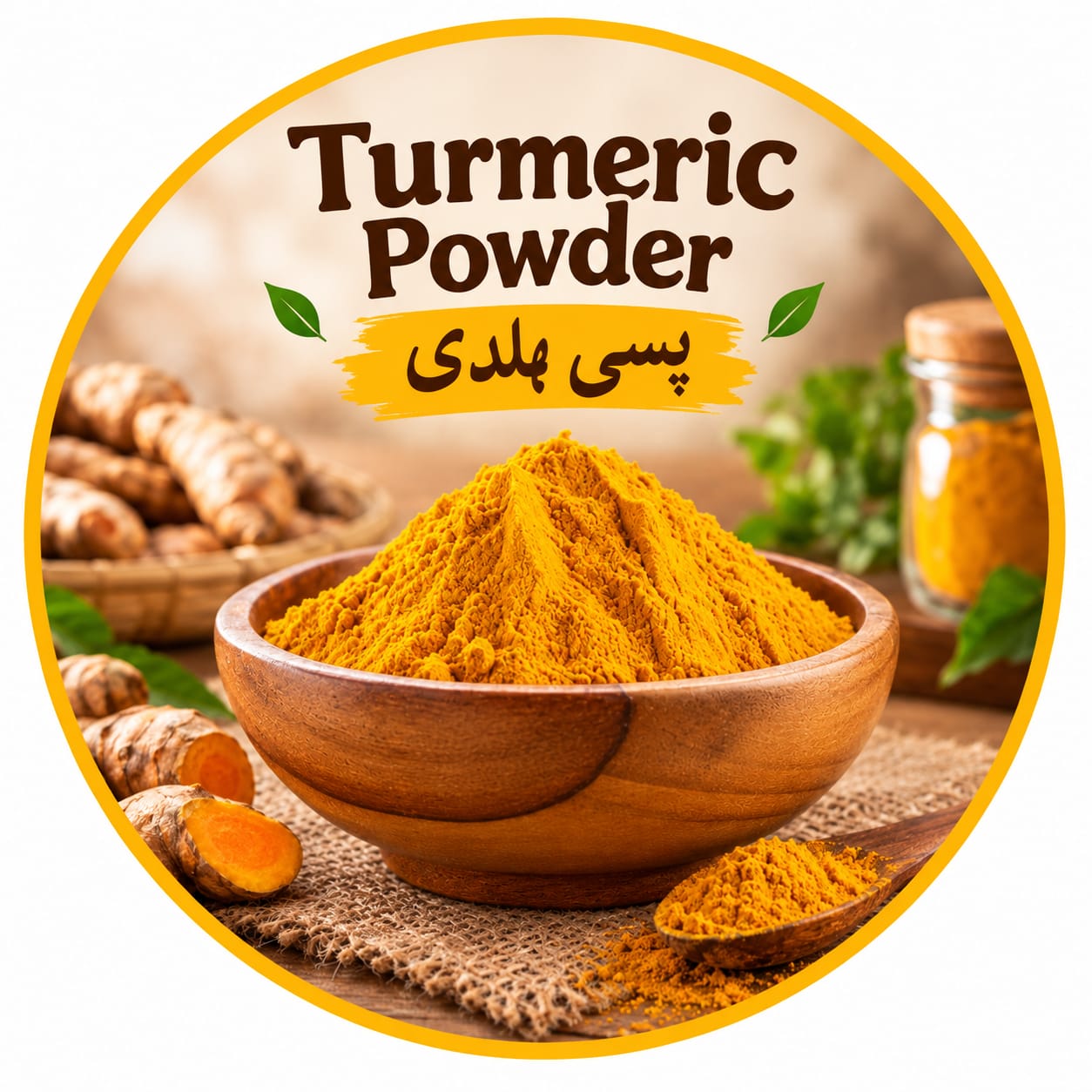 Golden Turmeric Powder (Pisi Haldi)